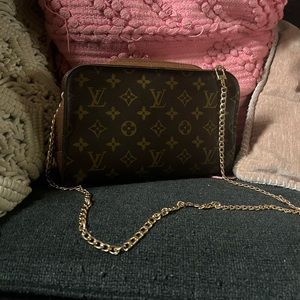 Authentic Orsay clutch turned into crossbody